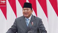Presiden Prabowo Subianto dalam pidato kenegaraan dalam rangka penyampaian pengantar/keterangan atas RUU tentang APBN tahun Anggaran 2026 beserta nota keuangan dan dokumen pendukungnya di gedung DPR/MPR, Jakarta. (Tangkapan layar Youtube DPR).