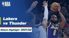 Berita video highlights NBA, pertandingan LA Lakers melawan Oklahoma City Thunder dalam lanjutan NBA 2021/2022, Sabtu (11/12/2021) WIB.