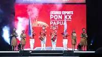 Seremonial penutupan Ekshibisi Esports PON Papua 2021, Minggu (26/9/2021). (ist)