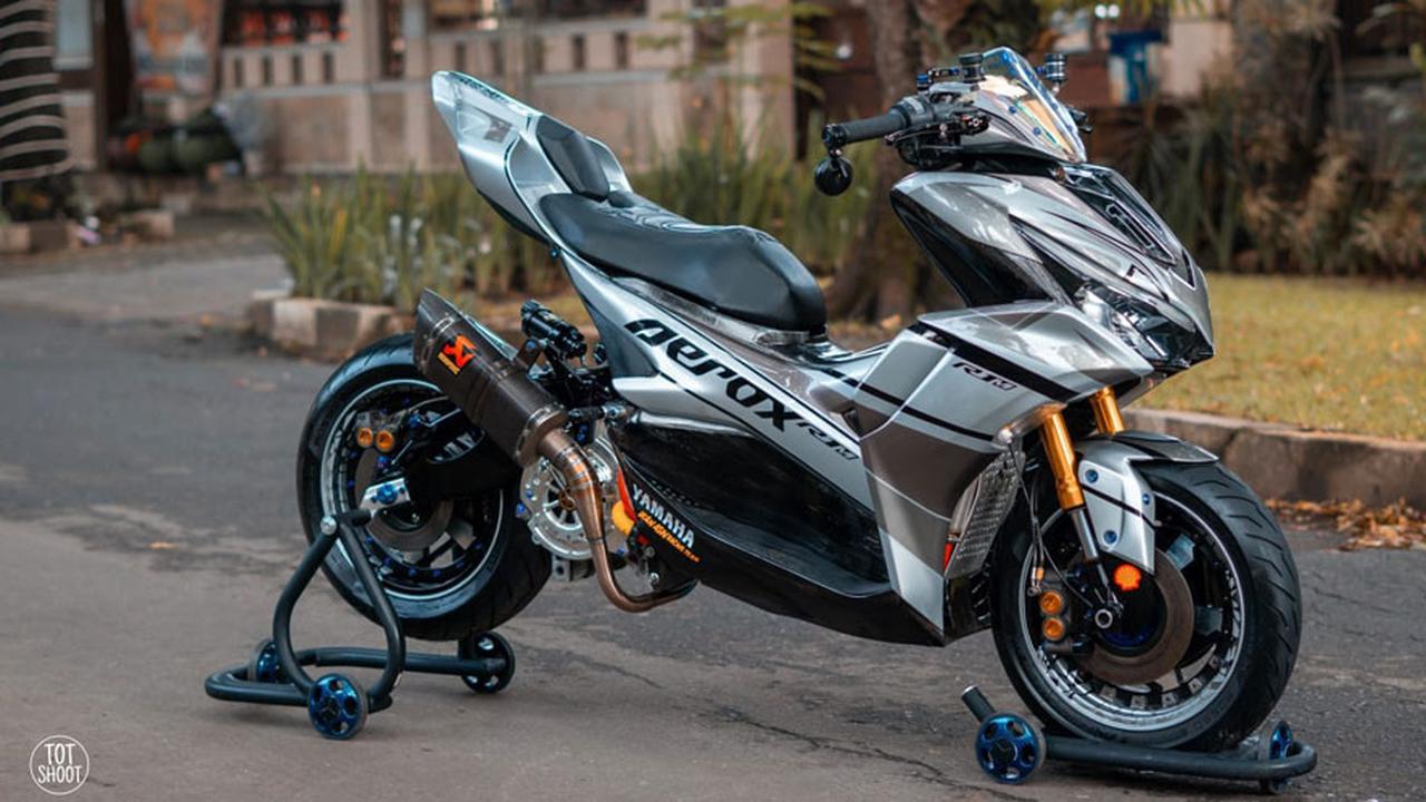 Cara Modifikasi Yamaha Aerox dengan Bujet Minim