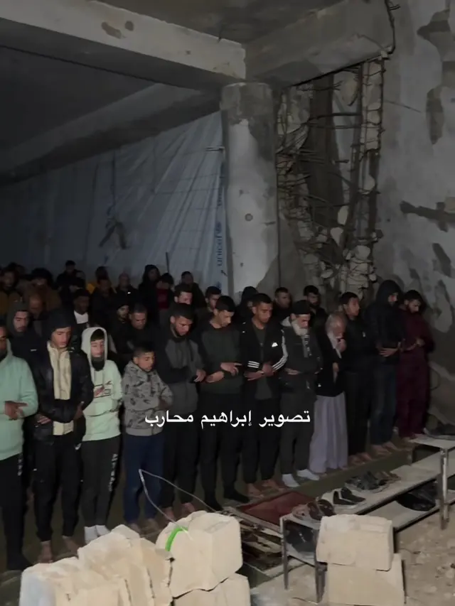 Tarawih Umat Muslim Gaza