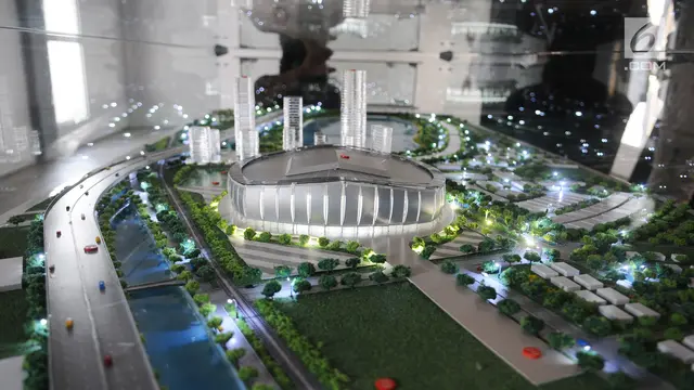 Melihat Maket Jakarta International Stadium yang Akan Dibangun
