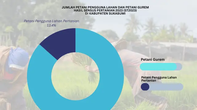 Grafis jumlah petani gurem di Kabupaten Sukabumi. (Ist)