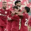 Pemain Persija Jakarta merayakan gol ke gawang Arema FC dalam laga perebutan tempat ketiga Piala Presiden 2026 di Stadion Kapten I Wayan Dipta, Gianyar, Kamis (6/8/2026). (Kapanlagi.com/Budy Santoso)