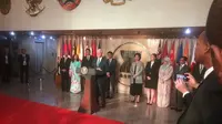 Wapres AS Mike Pence ketika berkunjung ke Sekretariat ASEAN di Jakarta (Liputan6.com/Andreas Gerry Tuwo)