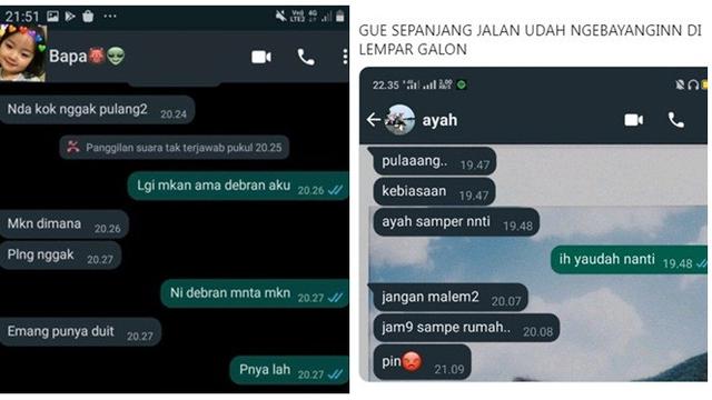 7 Chat Ayah Suruh Anak Pulang Ini Bikin Was-Was