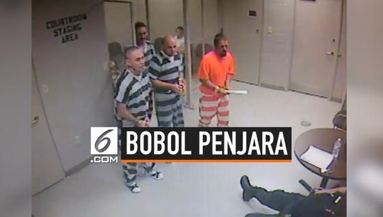 VIDEO: Tahanan Bobol Penjara Demi Selamatkan Sipir