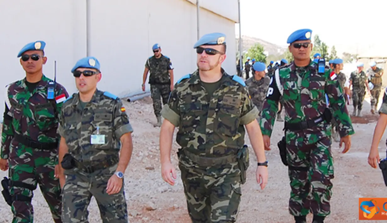 Citizen6, Lebanon: Satgas POM TNI Kontingen Garuda XXV-D/UNIFIL mengikuti latihan Mascal Exercise di Sport Hall Head Quater Sector East, Base Miguel De Cervantes, UN Posn 7-2, Lebanon Selatan, Jumat (28/9). (Pengirim: Badarudin Bakri).
