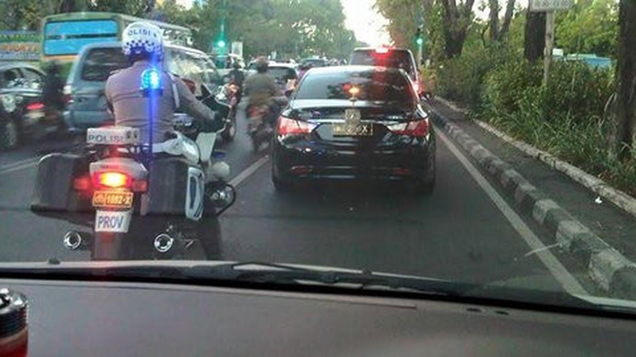 Kena macet, petinggi Polda Jatim ini tak minta voorijder buka jalan