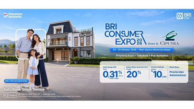 Nikmati Suku Bunga 0,31% di BRI Consumer Expo 2026 Surabaya
