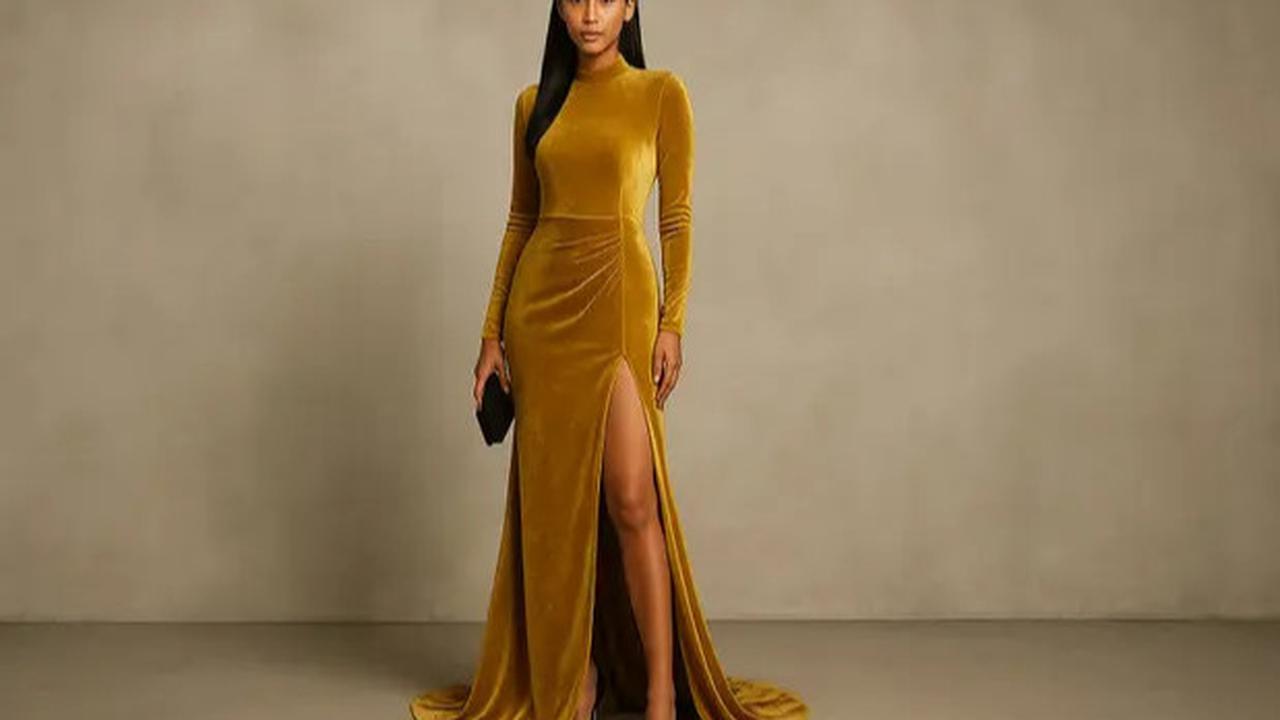 8 Model Dress Panjang Warna Gold 2025, Pilihan Aaliyah Massaid yang Elegan dan Anggun