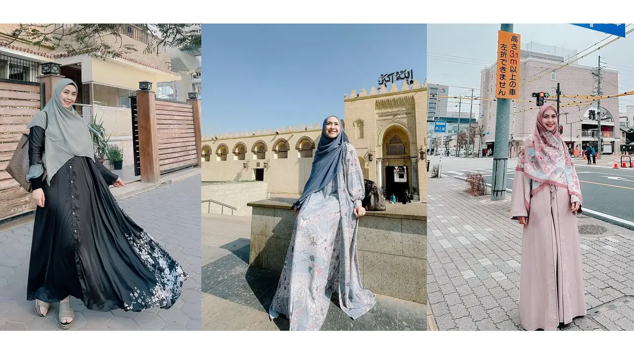 Inspirasi Outfit Gamis Oki Setiana Dewi