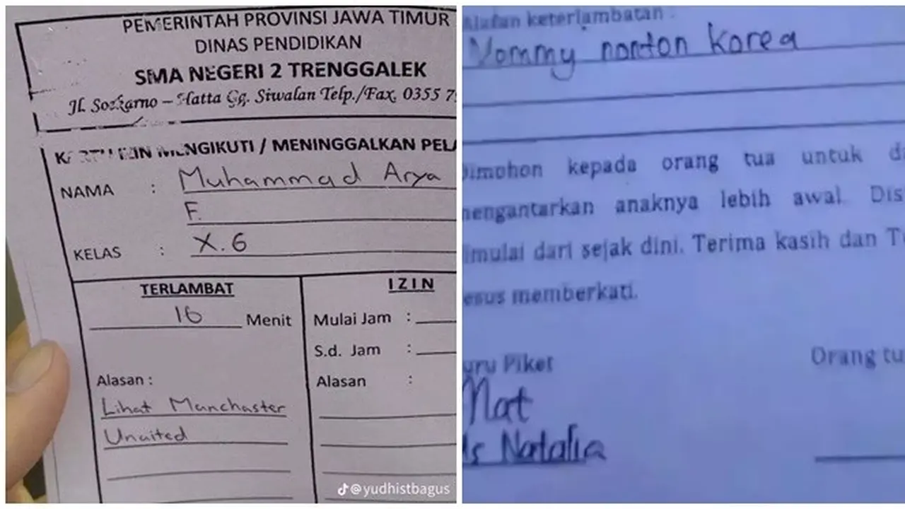 6 Alasan Nyeleneh Murid Terlambat ke Sekolah Ini Bikin Guru Tepuk Jidat