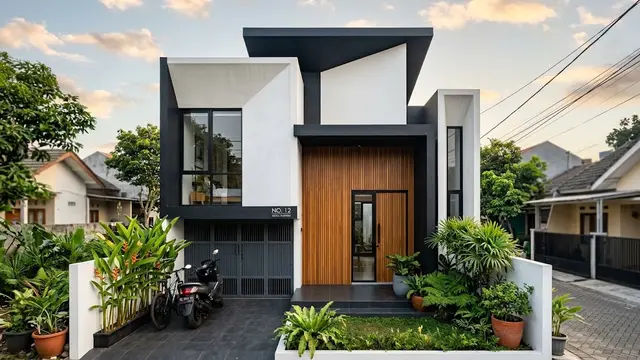 Rumah Minimalis Sederhana tapi Tampak Mewah dari Depan/AI Generated