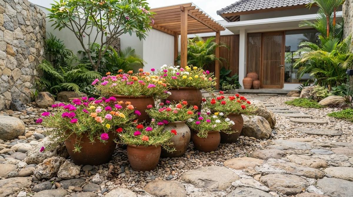 Bunga Pukul Sembilan (Portulaka)