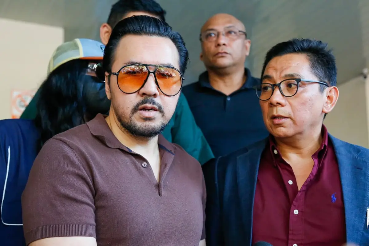 David Bayu saat ditemui di Polda Metro Jaya, Selasa (13/8/2024)
