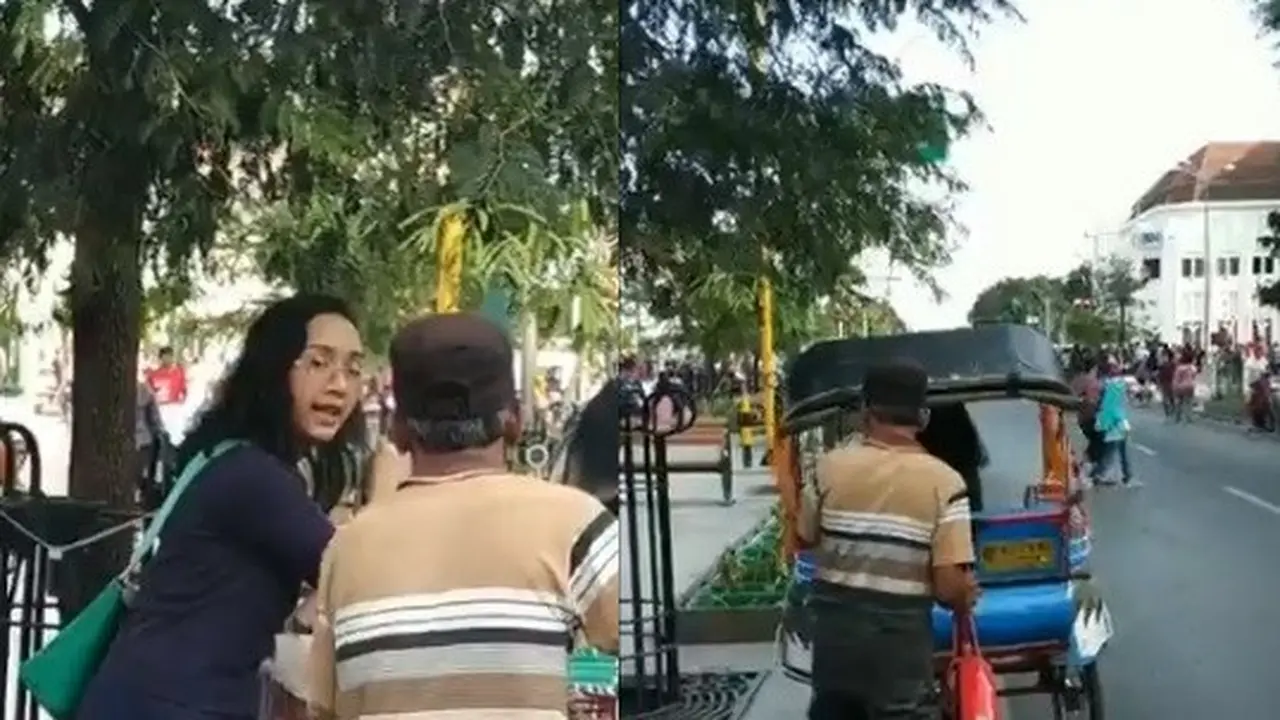 putri sultan naik becak