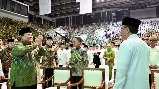 Presiden Prabowo Subianto saat menghadiri Hari Lahir (Harlah) ke-102 Nahdlatul Ulama di Istora Senayan Jakarta, Rabu (5/2/2025). (Foto: Biro Pers Sekretariat Presiden)