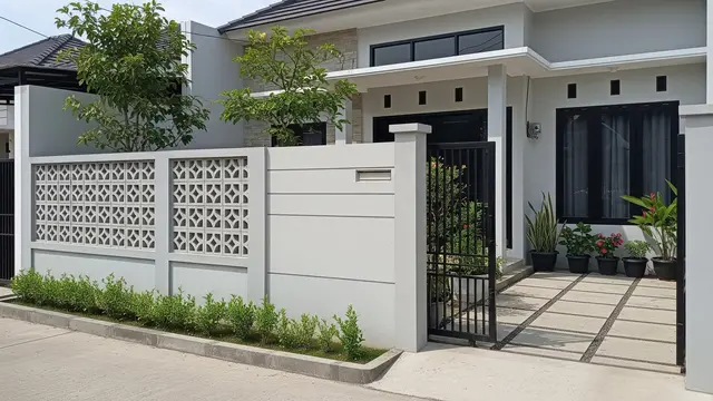 Ide Pagar Roster Modern yang Membuat Rumah Tampak Lebih Rapi/Gemini AI