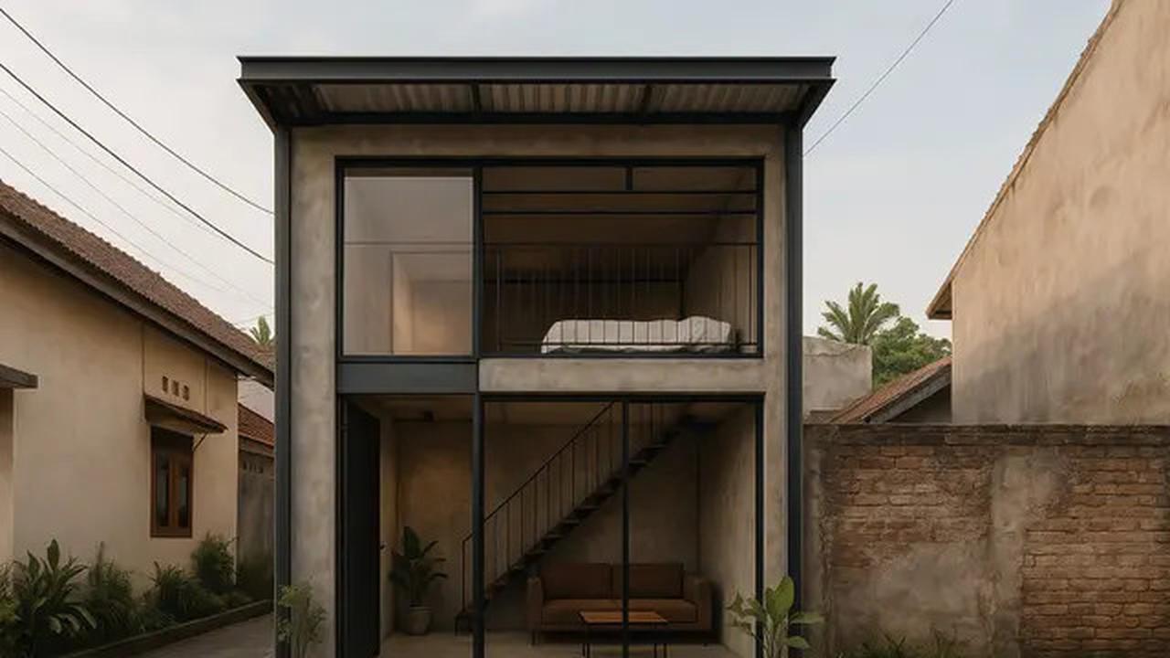 8 Rumah Tipe Minimalis Modern 1 Kamar Tidur di Perkotaan, Kecil Tapi Nyaman