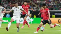Timnas Korea Selatan bentrok dengan Timnas Republik Ceska pada laga pertama Grup A Piala Dunia 2026 di Guadalajara Stadium, Jumat (12/06/2026) pagi WIB. Dalam duel tersebut, Korea Selatan berhasil meraih kemenangan dengan skor 2-1. (AP Photo/Matias Delacroix)