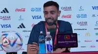 Laporan dari Qatar: Senyum Bruno Fernandes Saat Ditanya Apakah Cristiano Ronaldo Minta Pendapatnya