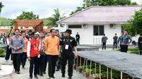 Presiden Joko Widodo (Jokowi) memuji dan mengapresiasi Waibu Agro Edu Tourism milik Papua Youth Creative Hub (PYCH) binaan Badan Intelijen Negara (BIN) di Kampung Kwadeware, Distrik Waibu, Kabupaten Jayapura, Papua (Istimewa)