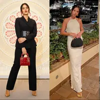 Inspirasi busana pesta dari selebriti yang mudah ditiru.