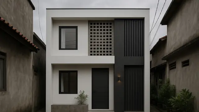 Rumah Minimalis di Gang Sempit (Foto: ChatGPT)