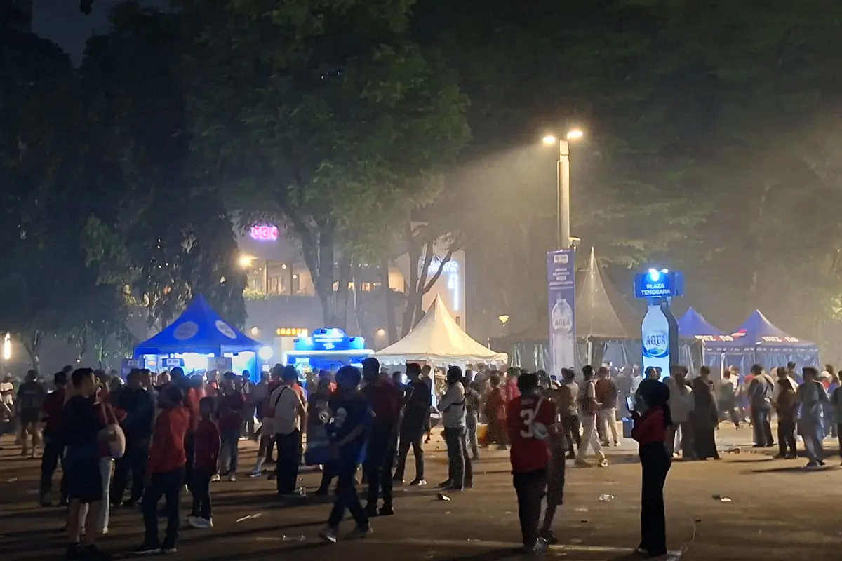 Suasana GBK Jelang Laga Timnas Indonesia vs Saint Kitts