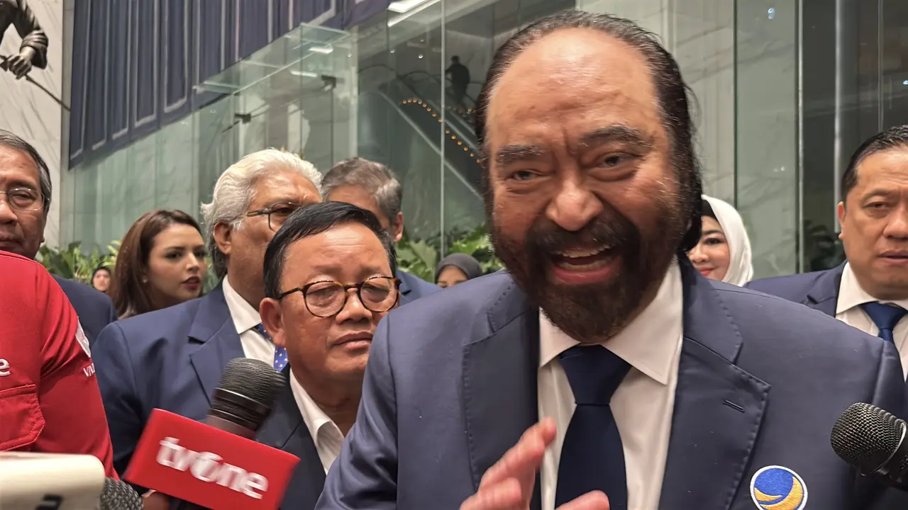 Ketua Umum Partai NasDem, Surya Paloh di NasDem Tower, Jakarta, Sabtu (19/9/2026). (Liputan6.com/Ady Anugrahadi
