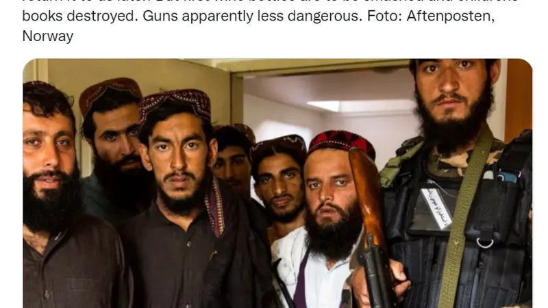 Taliban rebut Kedubes Norwegia di Kabul.