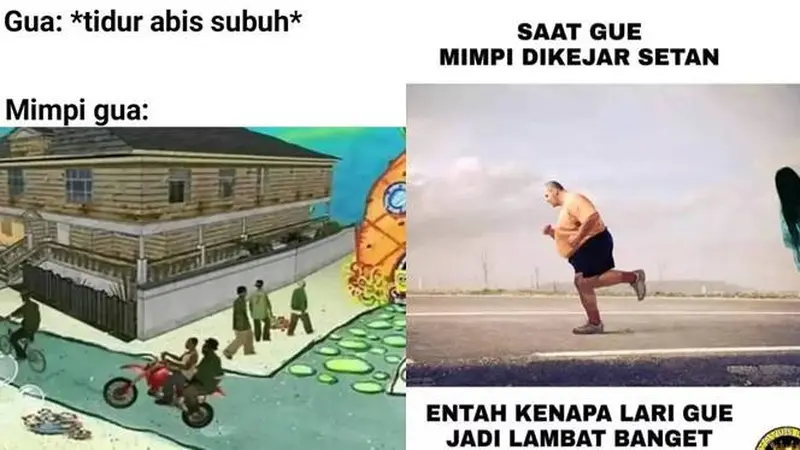 7 Meme Mimpi Kocak Enggak Masuk Akal Ini Banyak Dialami Orang