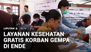 Layanan Kesehatan Gratis Korban Gempa di Ende