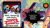 Cek Fakta: Hoaks Bahlil akan Kenakan Pajak Oksigen bagi Masyarakat