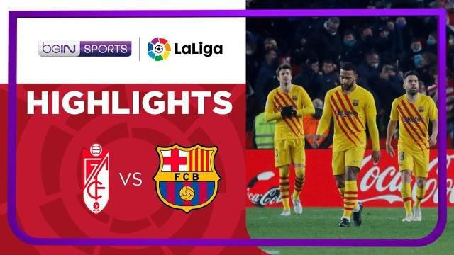 Berita video highlights laga Liga Spanyol (LaLiga) 2021/2022, Granada kontra Barcelona, Minggu (9/1/2022) dinihari WIB.