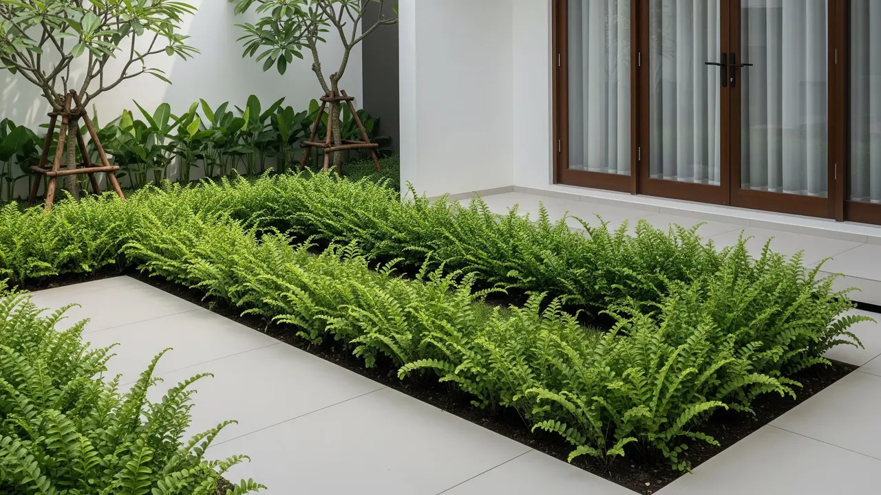 Desain Taman dengan Satu Jenis Tanaman agar Terlihat Eksklusif