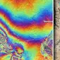 Gempa bumi California. (NASA/JPL-Caltech)