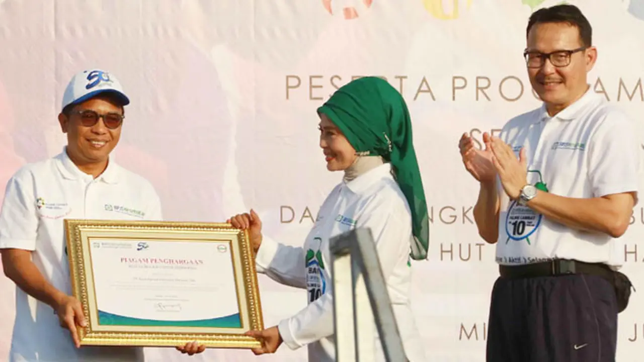 BRI Raih Penghargaan di Acara Senam Kolosal HUT ke- 50 BPJS Kesehatan