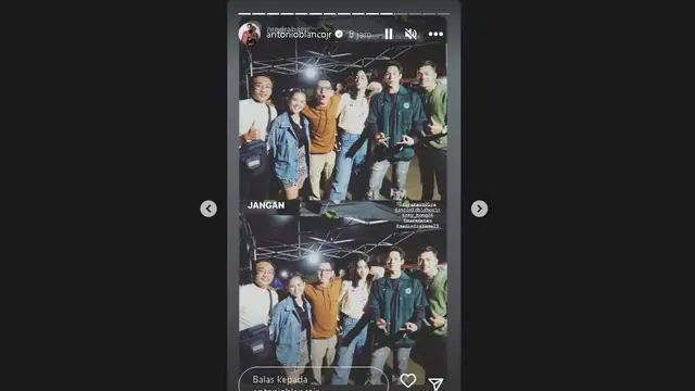Ziva Magnolya dan Rey Bong dipasangkan di serial A+ (Foto: IG antonioblancojr)