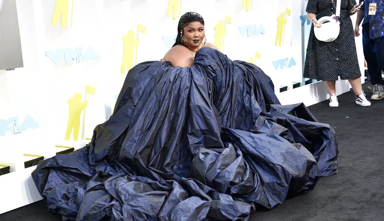 <p>Lizzo di MTV VMA 2022. (Evan Agostini/Invision/AP)</p>