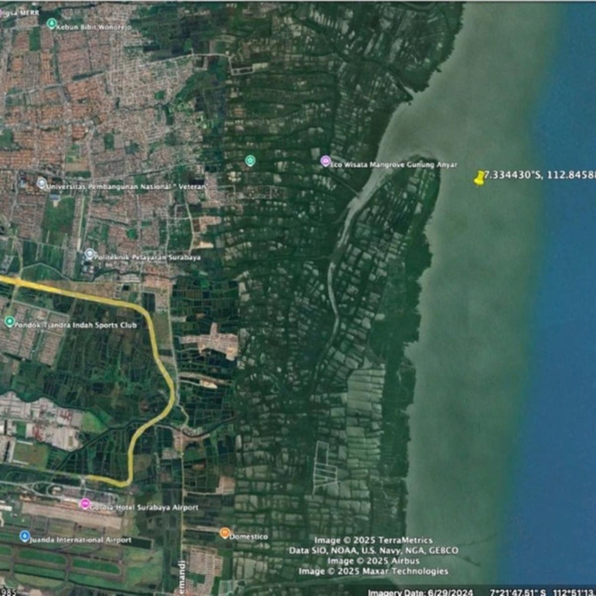 656 Hektare Laut Timur Surabaya Miliki HGB