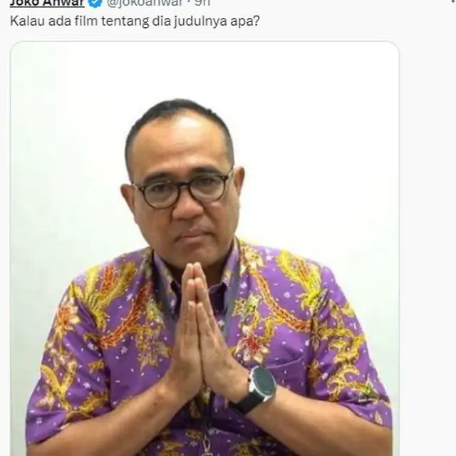 Joko Anwar Tanya Judul Film yang Cocok untuk Kasus Rafael Alun Trisambodo