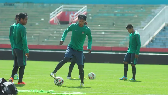 Timnas Indonesia tengah berlatih di Sidoarjo