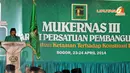 Ketua Umum DPP PPP Suryadharma Ali (SDA) tak terlihat dalam pembukaan Mukernas PPP di Hotel Seruni III, Bogor, Rabu (23/4/2014) (Liputan6.com/Johan Tallo).