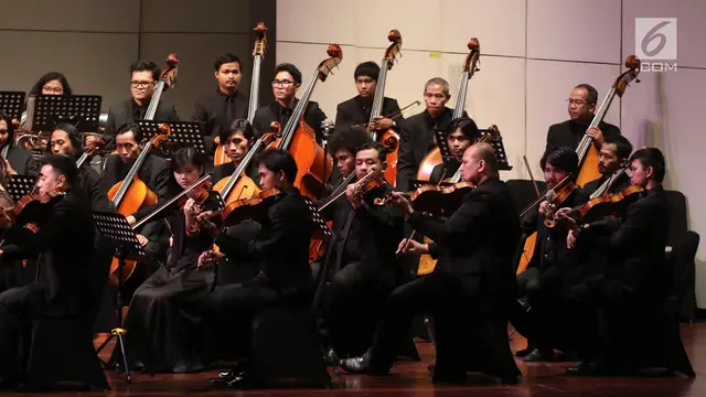 Sajikan Karya Tiga Komposer, Jakarta City Philharmonic Bius Penonton