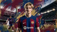 Ilustrasi Anthony Gordon, Barcelona. (Foto by Gemini AI)