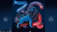 Arema mengeluarkan slogan Bismillah Bangkit menyambut HUT ke 36. (Istimewa)