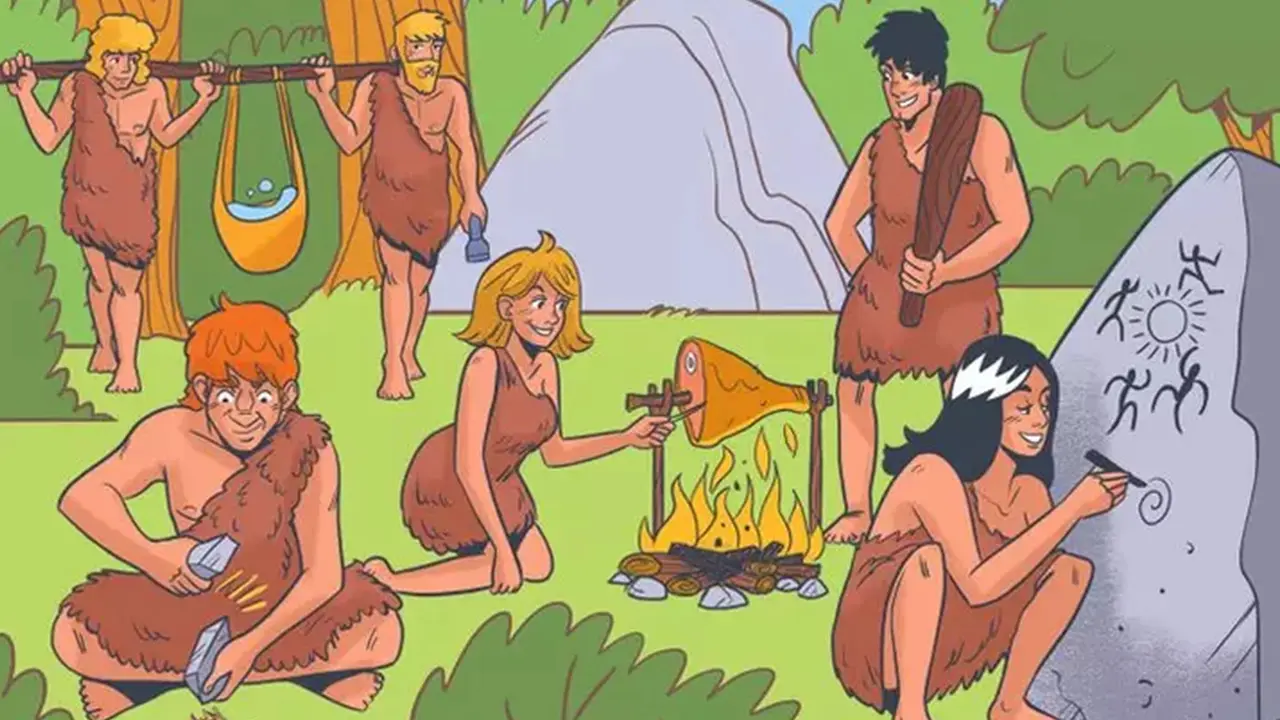 Temukan Orang dari Masa Depan pada Gambar Zaman Batu Ini, Buktikan Kamu Genius