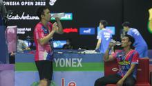 Atlet bulu tangkis sedang berlaga di Indonesia Open. (Foto: Istimewa)